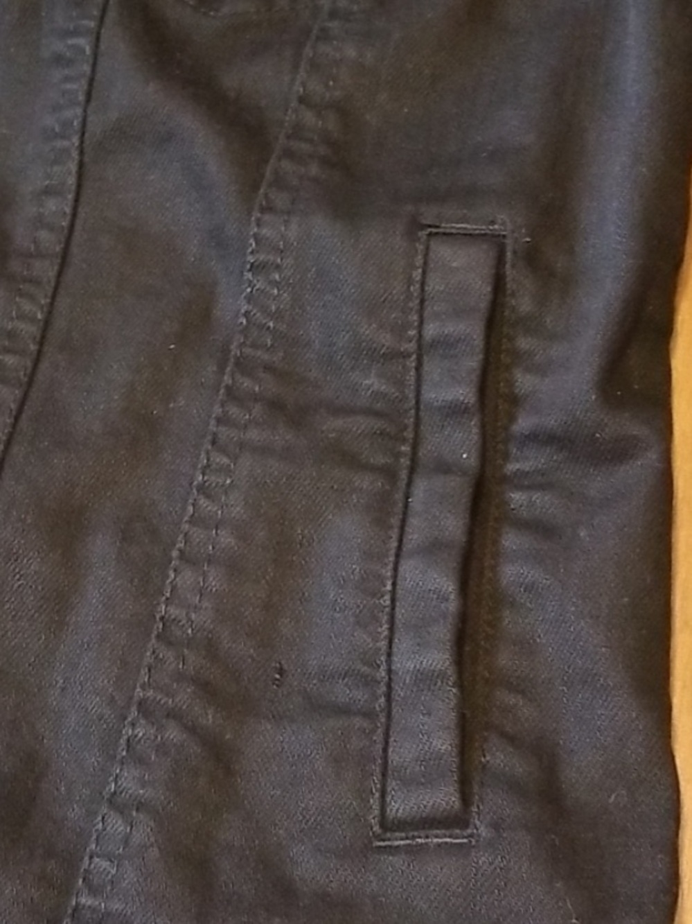 J Brand “Harlow” Dark Gothic Black Denim Jacket with Gold Buttons - Picture 13 of 16